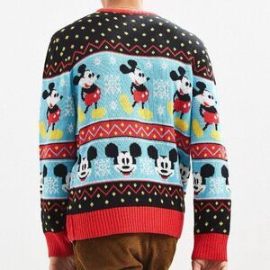 Disney Mickey Mouse Fairisle Knit Ugly Christmas Sweater Men’s Size Medium